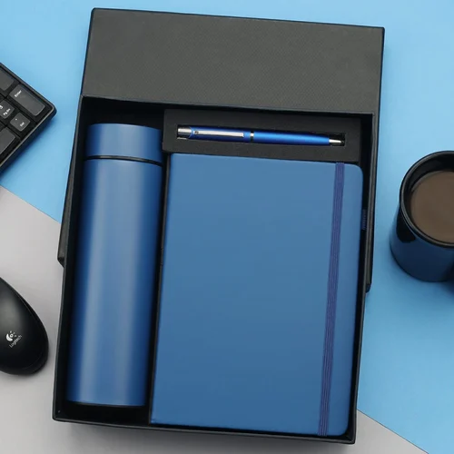 Premium Corporate Gift Set – Flask, Diary & Pen Combo