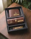 Custom 3in1 Executive Gift Set with Name – Wallet, Keychain, Sunglass Case